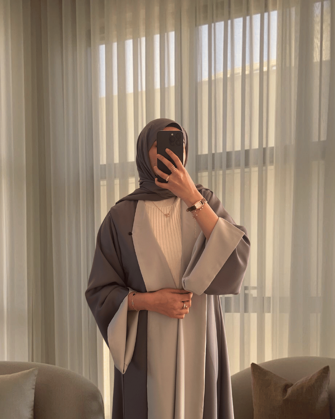 Huda Double-Sided Abaya