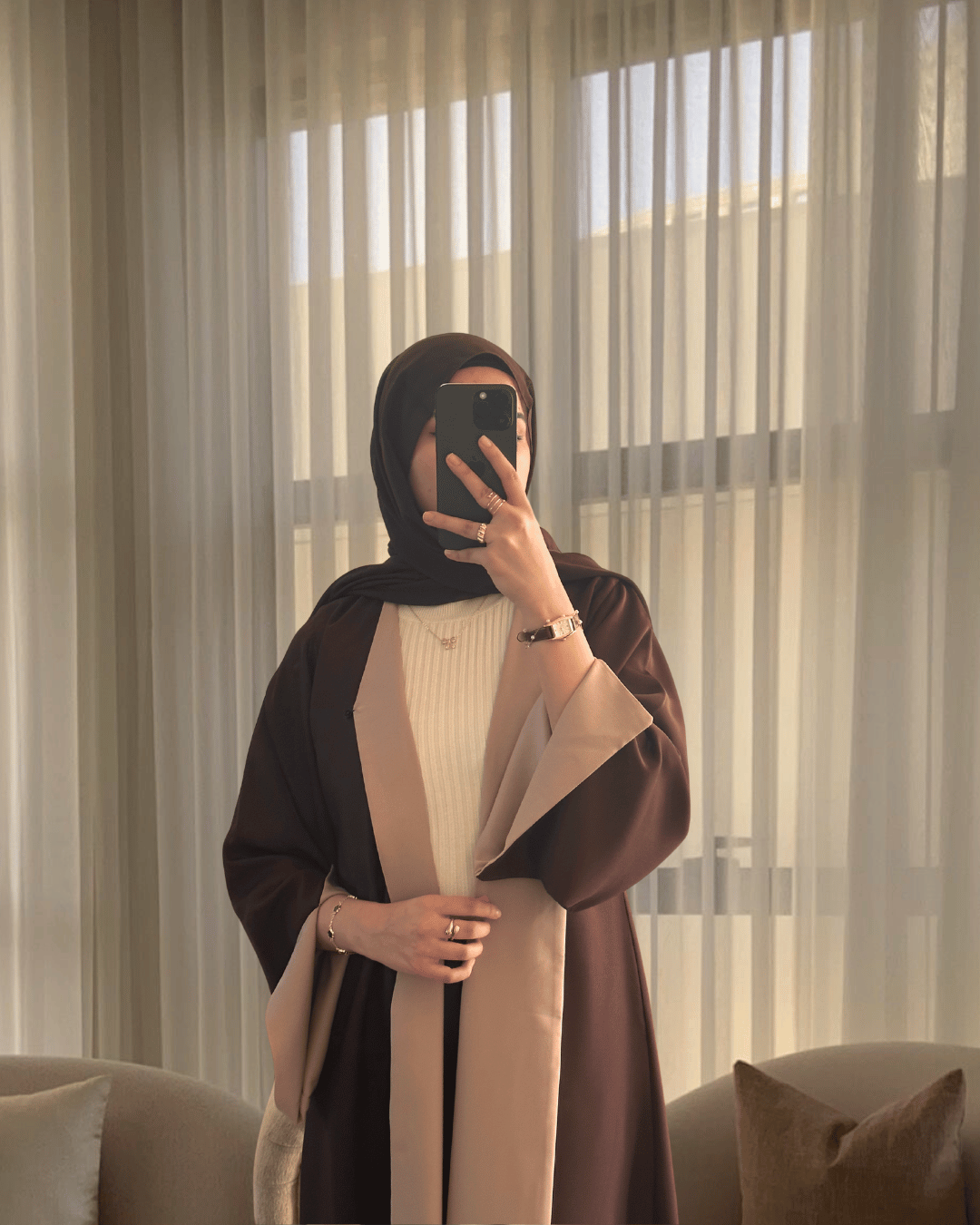 Basmah Double-Sided Abaya