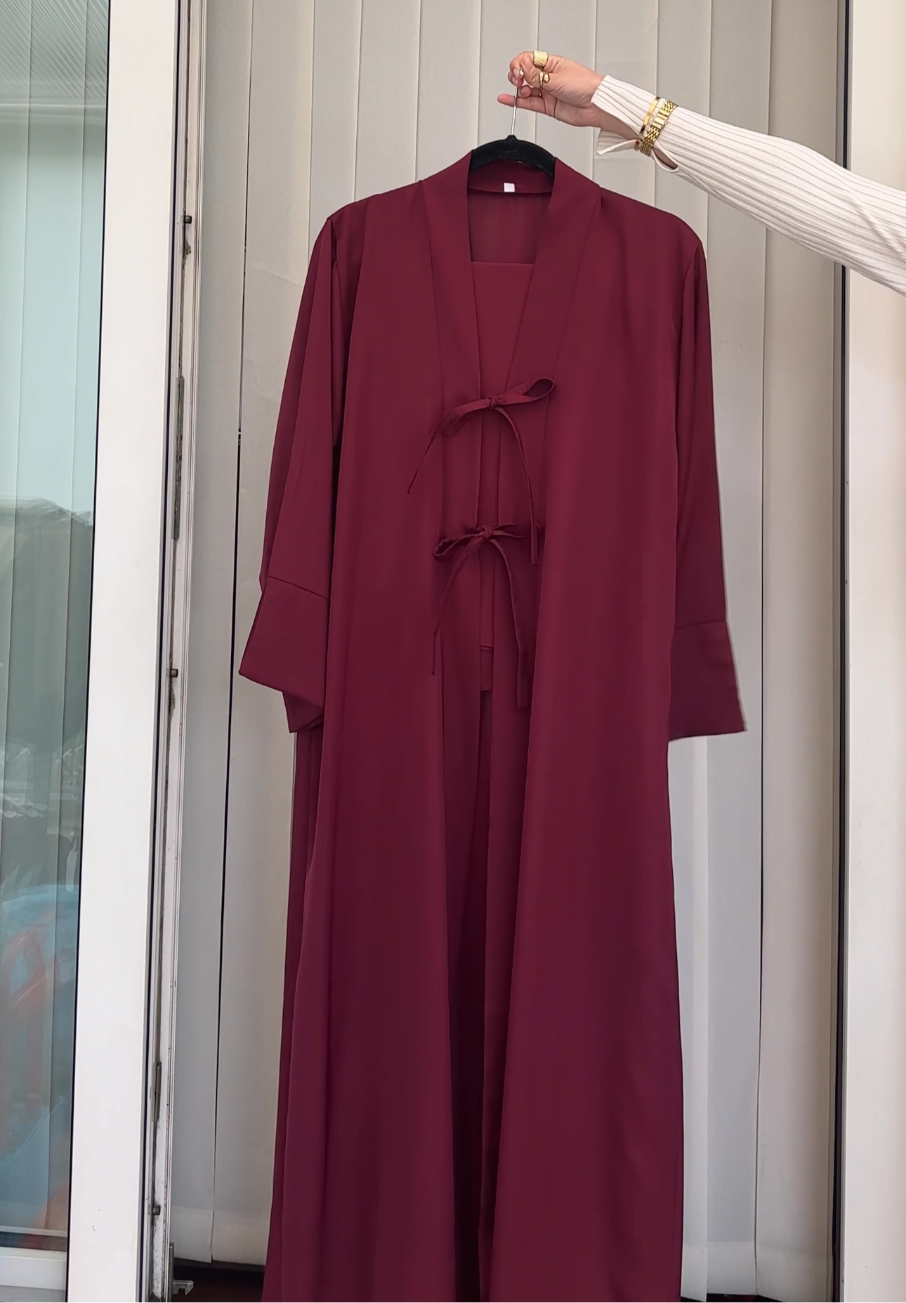 Cherry 2-Piece Abaya Set