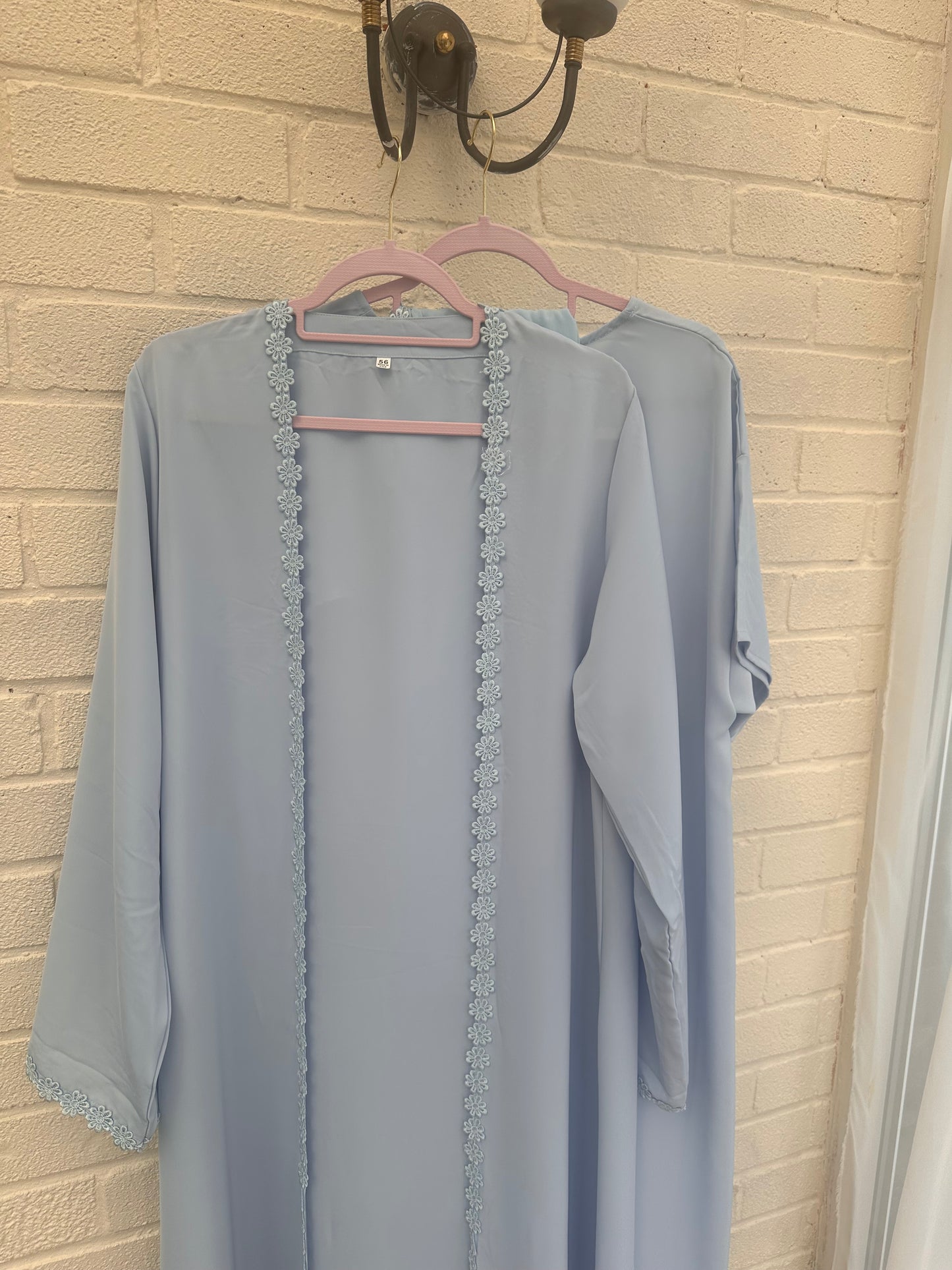 Baby Blue flower lace set