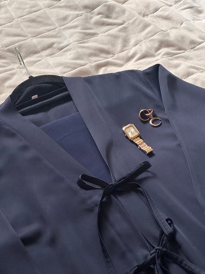 Navy 2-Piece Abaya Set